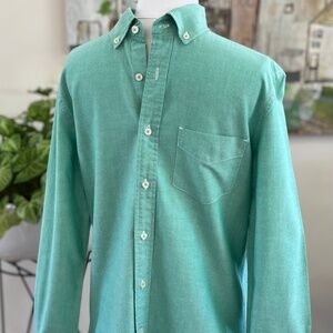 Boden Button Down Shirt - Green, Size S